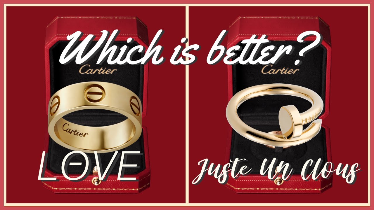 Cartier Love Ring vs. Juste Un Clou Ring Unboxing & Comparison
