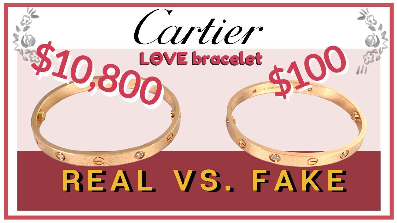 [REAL vs. FAKE] Cartier Love Bracelet In-Depth Comparison
