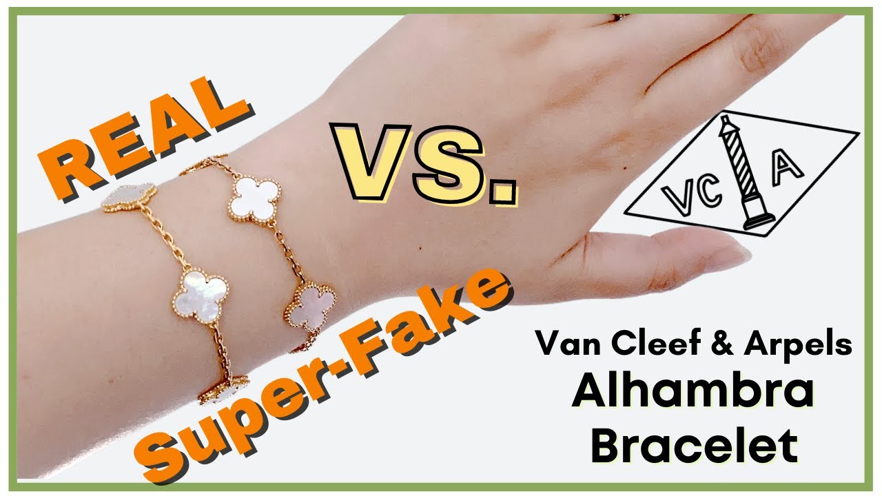 [REAL vs. FAKE] VCA Vintage Alhambra Bracelet – Comparing Super-Fake to Genuine