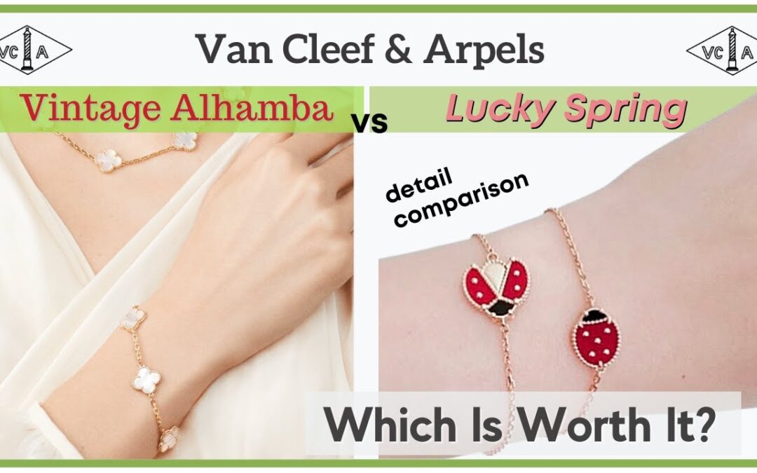 VCA Lucky Spring Bracelets 🐞 (Ladybug) vs. VCA Vintage Alhambra Bracelet