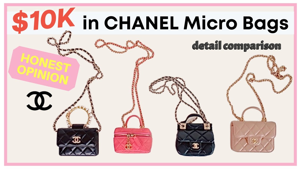 Comparing The 4 Best Chanel Micro Bags 2021 | What Fits | Mod Shots | Honest Opinion