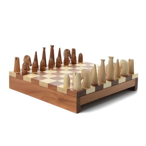 HERMES Sycamore Mahogany Lambskin Chess Game