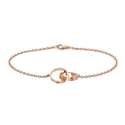 cartier interlocked love bracelet rose gold my first luxury vivians closet
