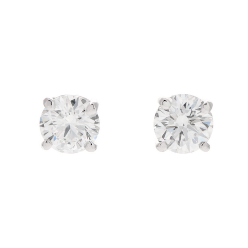 Solitaire Diamond Earrings ear studs Tiffany my first luxury vivians closet